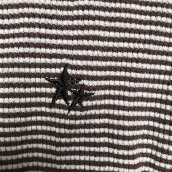 LEVI STRAUSS Brown Long Sleeve Round Neck Shirt - Picture 4 of 5